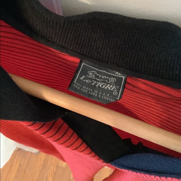 Red and Black Le Tigre Polo XL - Picture 5 of 8